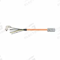 READYCABLE Servo Cable: Basic Cable, 40 ft Lg, For Allen-Bradley, Similar To 2090-CSBM1DE-10AF, PUR (MPN MAT9851723-40). Key specifications — Cable Jacket Color: Orange; Conductor Configuration: (4xAWG10 (6.0))+(2xAWG17 (1.0))+(1PRxAWG22(0.34)); Brand: READYCABLE; Cable Jacket Material: PUR.
