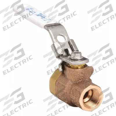 APOLLO Manual Two-Way Ball Valve: 2 in Size, Brass/Bronze, Straight, FNPT x FNPT - Bronze Ball Valves