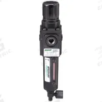 SPEEDAIRE Filter-Regulator: Compact Series, 1/4 in NPT, 80 cfm, 40 micron, 5 psi to 150 psi, Zinc (MPN 4ZK82). Key specifications — attr109419: SPEEDAIRE; attr109429: Zinc; attr109463: No; attr109467: Rubber; attr109468: Compact.