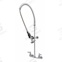 ZURN Pre Rinse Faucet: AquaSpec®, Wall, 2 Mounting Holes, Cast Brass, Chrome, 1.6 gpm Flow Rate (MPN Z842X1-XL). Key specifications — Brand: ZURN; Color/Finish: Chrome.