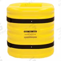 APPROVED VENDOR Column Protector: 24 in, 12 in, 12 in, Round/Square, 12 in Compatible Column Dia (MPN 172412). Key specifications — Color: Yellow; Minimum Compatible Column Length: 24 in; Brand: APPROVED VENDOR; Material: HDPE.