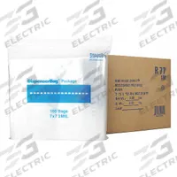 RELOC ZIPPIT Reclosable Bag: 2 mil Thick, 7 in Wd, 7 in Lg, Hang Hole Not Included, Box, 1,000 PK (MPN R77). Key specifications — With Hang Hole: Hang Hole Not Included; Brand: RELOC ZIPPIT; Package Configuration: Box.