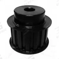 APPROVED VENDOR Timing Pulley: Trapezoidal, Fixed, For L Timing Belt Section, For 1 in Belt Wd (MPN 16LF100X1/2). Key specifications — Brand: APPROVED VENDOR; Tooth Profile: Trapezoidal; Finish: Black Oxide.