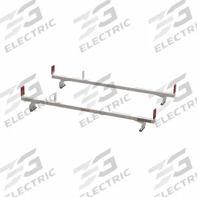 WEATHER GUARD Van Roof Rack: Aluminum, 12 in Overall Ht, 2 in Overall Lg, 70 in Overall Wd - Van Roof Racks