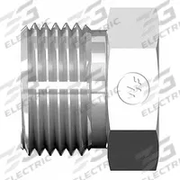 WEATHERHEAD Compression Fitting Plug: 5/8 in OD Size, 7/8"-14 Thread Size, Compression, Carbon Steel (MPN 7229X10). Key specifications — Brand: WEATHERHEAD; Series: 7000 SERIES EMERTO.
