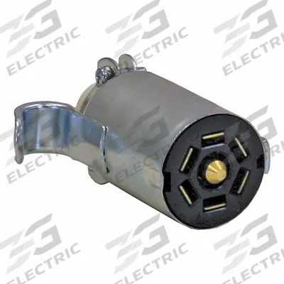 BUYERS PRODUCTS Trailer Connector: 7-Way, Steel, Built in safety latch (MPN TC2007Z) - Fleet and Vehicle Maintenance