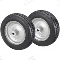 APPROVED VENDOR Flat-Free Wheel: 10 in Wheel Dia., 3 in Wheel Wd, Polyurethane, Steel, Offset, 2 PK (MPN 53CM41). Key specifications — Brand: APPROVED VENDOR; Tire Sidewall Number: 4.10/3.50-4.