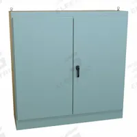 HAMMOND Enclosure: Steel, 72 in x 72 in x 24 in, NEMA 12, Solid Cover, Hinged (MPN 1418ZY24). Key specifications — Brand: HAMMOND; Closure Method: Handle; Knockouts: Not Included.