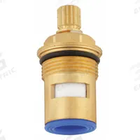 KISSLER Cartridge: For Gerber Ceramic Cartridge Series, Use with Cold Water, Brass, Brass (MPN 86-986). Key specifications — Compatible Series: Gerber Ceramic Cartridge; For Water Temperature: Cold; Compatible Brand: Gerber; Product Type: Cartridge; Includes: (1) Cartridge; Material: Brass.