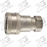 PARKER Nipple: 1/2 in Coupling Size, 303 Stainless Steel, 45.425 lpm Max. Flow Rate, Female NPTF (MPN SH4-63Y). Key specifications — Thread Size: 1/2"-14; Brand: PARKER; Seal Material: Fluorocarbon.