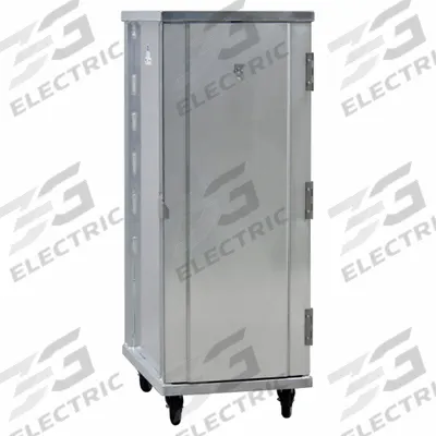 NEW AGE INDUSTRIAL Heavy Duty Enclosed Transport Pan Rack: 56 Slots, 1 1/2 in Betw Shelves - Enclosed Pan Transport Cabinets