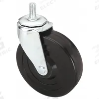 APPROVED VENDOR Stem Caster: Swivel, 5 in Wheel Dia., 1 1/4 in Wheel Wd, Rubber, 1 in Stem Lg (MPN 32J874). Key specifications — Brand: APPROVED VENDOR; Thread Size: 1/2"-13; Roll Up: Swivel.