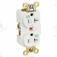 HUBBELL Receptacle: Duplex, 5-20, White, 125V AC, 20 A, 2 Pole / 3 Wire (MPN HBL5362WWR)