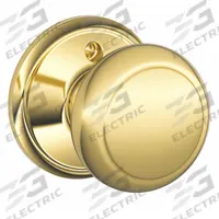 SCHLAGE Door Lockset: Dummy Knob Locksets, Brass (MPN F170 AND 605). Key specifications — Lockset Style: Andover.