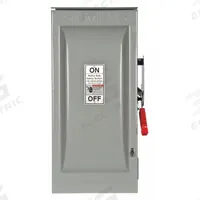 SIEMENS Safety Switch: Non-Fusible, 100 A, Single Phase, 600V AC, Galvanized Steel, Indoor/Outdoor (MPN HNF263R). Key specifications — attr867131: SIEMENS.
