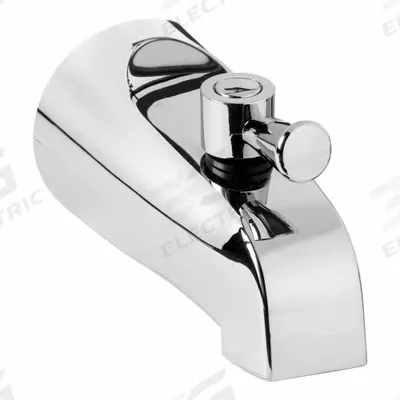 KISSLER Tub Diverter Spout: 3/4 in Connection Size, IPS Connection - Bathtub Spouts with Quarter-Turn Diverters