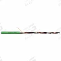 CHAINFLEX Data Cable: 24 AWG, 5 Conductors, Order by the Foot, TPR Jacket, 300 V (MPN CF11-02-05-02). Key specifications — attr1141190: Copper; attr1141193: Twisted Pair; attr1141160: 4 x OD; attr1141165: 5 x OD; attr1141168: No; attr1141174: 6.8 x OD; attr1141159: UV/Sunlight Resistant; attr1141182: CF9.15.07 ISO Class 1 (Outer Jacket Material).