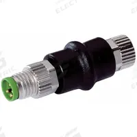 MURRELEKTRONIK Circular Connector: M8 4-Pole Male x M8 3-Pole Female, A Coded, 4 A Nominal Current (MPN 7000-88501-0000000). Key specifications — Brand: MURRELEKTRONIK; IP Rating: IP67; Housing Material: PUR; Housing Finish: Nickel; Connector Body Type: Male x Female; Coding: A; Voltage Rating: 800V; Adapter Pole Configuration: M8 4-Pole Male x M8 3-Pole Female.