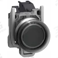SCHNEIDER ELECTRIC Flush Push Button Operator: 22 mm, Metallic, Flush Profile, 1NO (MPN XB4BP21GEX). Key specifications — Manufacturer Part Number: XB4BP21GEX; Product Type: Push Button Operators; Series: XB4; Brand: SCHNEIDER; AC Contact Rating: 3 A @ 240 V; Action: Momentary; DC Contact Rating: 0.27 A @ 250 V; Operator Illumination: Non-Illuminated.