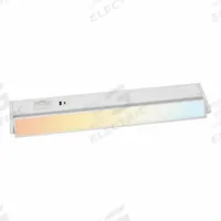 LED Under Cabinet Fixture: 40 in Lg, 1,210 lm, 2700K/3000K/3500K/4000K/5000K, 16 W, White, Aluminum (MPN UC40-5K-HL-USB). Key specifications — attr1262778: 120V AC; attr1262749: Plug-In or Hardwired; attr1262754: Integrated LED; attr1262758: Aluminum; attr1262760: Yes; attr1262765: LED; attr1262776: High/Low/Off; attr1262780: 4000K.