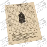 RITE IN THE RAIN Shooting Range Targets: Paper, Bullseye Target, 11 in Ht, 8 1/2 in Wd, Tan, 100 PK (MPN 9125). Key specifications — Color: Tan; Target Style: Bullseye; Target Grouping: Situational; Material: Paper; Brand: RITE IN THE RAIN.
