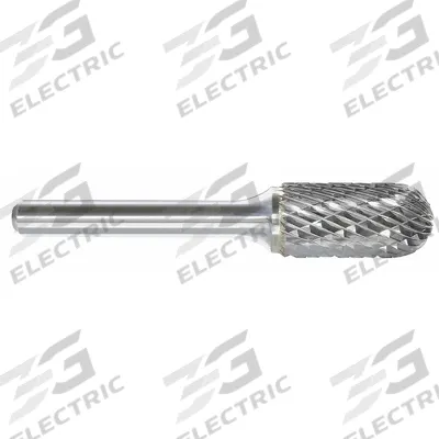 APPROVED VENDOR Carbide Bur: Ball-Nosed Cylinder, SC-1L, Double Cut, 1/4" x 1" Head - Double-Cut Ball-Nosed Cylinder Burs