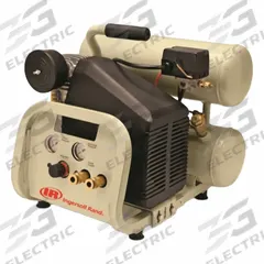 INGERSOLL RAND Portable Air Compressor: Synthetic, 4 gal, Twin Stack, 2 hp, 4.3 cfm @ 90 psi, 15.0 (MPN P1IU-A9). Key specifications — attr48686: Synthetic; attr48685: 120V AC; attr48689: 3.2 cfm @ 135 psi; attr48678: 15.0; attr48688: Front Panel-Mounted Regulator; attr48671: INGERSOLL RAND; attr124308: Standard (75 dBA or more).