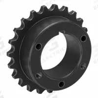 TSUBAKI Single Strand Sprocket: For 60 Chain, 23 Teeth, 5.746 in Pitch Dia, 5.907 in Outside Dia (MPN 60Q23). Key specifications — Brand: TSUBAKI; Required Bushing Series: Q1.