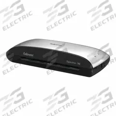 FELLOWES Laminating Machine: Hot Lamination, 4 min Warm-Up Time, 14 1/2 in Wd, 3 in Ht, 7 in Dp (MPN 5738201). Key specifications — Power Source: Electric; Brand: FELLOWES; Includes: Automatic Shut Off.