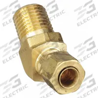 PARKER Compression Fitting Elbow: 1/4 in OD x 1/4 in Pipe Fitting Size, Compression x MNPT, 10 PK (MPN 179CA-4-4). Key specifications — Brand: PARKER.