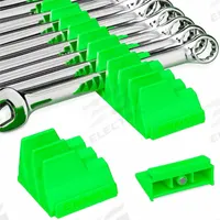 ERNST MANUFACTURING Modular Wrench Organizer for Drawer: Green, 2 1/4 in Overall Wd, Wrenches (MPN 5407M). Key specifications — attr1125346: ERNST MANUFACTURING; attr1125347: Green; attr1125372: Magnetic; attr1136588: Wrenches.