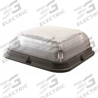 ECCO Beacon Light: Flashing Beacon, Amber/White, 6 1/2 in Overall Wd, 2 3/16 in Overall Ht - Vehicle Flashing Beacons