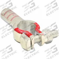 ECO-MAX Battery Terminal: Straight, Crimp, 1 to 2 ga, Pink Color, Positive, Copper/Tin (MPN 058420-1). Key specifications — Contact Material: Tin; Alignment: Straight; Color Code: Pink; Connection Type: Crimp; Gauge: 1 to 2 ga; Polarity: Positive; Brand: ECO-MAX.