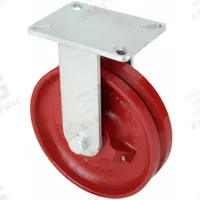 HAMILTON Plate Caster: Rigid, Steel, 10 in Wheel Dia, 2 1/2 in Wheel Wd, 12 1/2 in Mounting Ht, Slot (MPN R-SECJ-1025VH). Key specifications — attr1100373: HAMILTON.