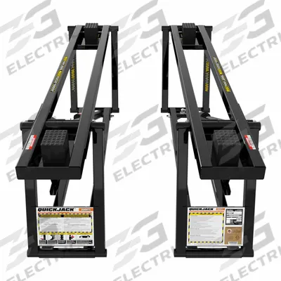 QUICKJACK Portable Car Lift: 8,000 lb Load Capacity, 24 1/2 in Max Lift Ht, 3 1/2 in Min Lift Ht - Portable Scissor Lifts