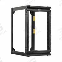 EATON TRIPP LITE Server Rack: 16 Rack Units, Wall Mount, 36 5/8 in x 22 1/4 in x 25 1/4 in, Steel (MPN SRWO16US). Key specifications — Brand: EATON TRIPP LITE; Includes: (2) Wall-Mount Bracket Frames; Material: Steel; Features_Broad: 2 Post; Hinged Front.