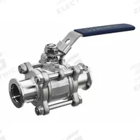 USA INDUSTRIALS Manual Two-Way Ball Valve: 1/4 in, 316 Stainless Steel, Straight Valve Body, PTFE (MPN ZUSA-VLV-105). Key specifications — Brand: USA INDUSTRIALS; Handle: Locking Lever.