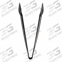 CARLISLE Salad Tongs: 9 in Overall Lg, Black, NSF Certified, Plastic, Dishwasher Safe (MPN 460903). Key specifications — Dishwasher Safe: Yes; Brand: CARLISLE; NSF Certified: Yes; Blade Material: Plastic.