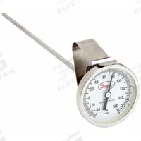 DWYER Clip On Dial Thermometer: -40°F to 160°F, +/- 2% Accuracy, 8 in Stem Lg, Fahrenheit (MPN CBT28041). Key specifications — Accuracy: +/- 2%; Brand: DWYER; Temperature Units: Fahrenheit.