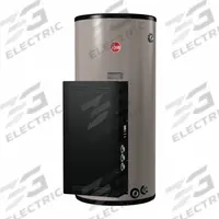 RHEEM Electric Water Heater: 480V AC, 85 gal, 12,000 W, Single/Three Phase, 57.7 in Ht (MPN ES85-12-G 480V/ 3P / 409719). Key specifications — Phase: Three; Brand: RHEEM; Maximum Recovery Flow Rate: 124 gph @ 40°F Rise.