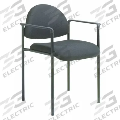 APPROVED VENDOR Frame Chair: Black, Black, 0 Casters/Glides, 24 in Overall Wd - Guest & Side Chairs