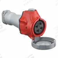 HUBBELL Pin and Sleeve Connector: Red, 380 to 415V AC, Three Phase, 60 A_63 A, 3 Pole, 4 Wire (MPN HBLS460C6W). Key specifications — Brand: HUBBELL.