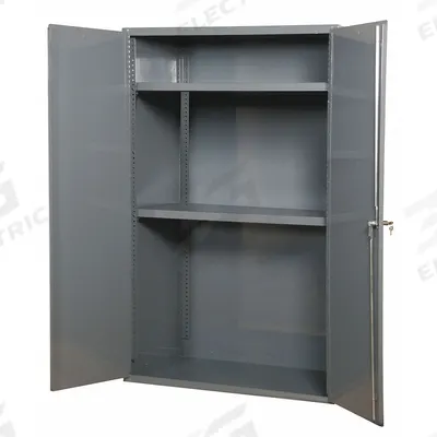 DURHAM MFG Storage Cabinet: 36 in x 24 in x 84 in, Swing Handle & Keyed, 14 ga Panel Thick - Industrial Shelf Cabinets