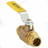 APOLLO Manual Two-Way Ball Valve: 1/2 in, Bronze, Straight, Press x Press, Full Port, Two-Piece (MPN 77W10301A). Key specifications — Brand: APOLLO; Handle: Lever.