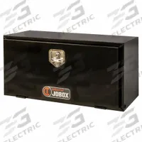 CRESCENT JOBOX Underbody Truck Box: Underbody Truck Box, Single Drop-Down Door Door, Gloss Black (MPN 7948242). Key specifications — Color: Gloss Black; Latch Type: Rotating T-Handle; Brand: CRESCENT JOBOX; Lock Type: Keyed.