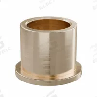 Flanged Sleeve Bearing: Bronze, SAE 841, 10 mm Bore, 13 mm OD, 12 mm Lg, -35°F to 300°F, 10 PK (MPN FFM1013-12B). Key specifications — System of Measurement: Metric; Material Grade: SAE 841; Flange Type: Flanged; Brand: OILITE.