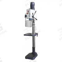 DAYTON Floor Drill Press: Geared Head Drive, Variable Speed, 45 RPM – 3,200 RPM, 20 in Swing, 10 in (MPN 467K97). Key specifications — attr22849: 45 to 3200 RPM; attr22858: 230V AC; attr73523: Boring; attr22856: Geared Head; attr73570: Three-Phase; attr22850: 10 in; attr22846: 2 hp; attr22840: 5.9 A.