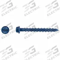 TAPCON Concrete Anchor Screw: 1 3/4 in Overall Lg, 3/16 in Dia, Steel, External Hex, Hex, 100 PK (MPN 3141407). Key specifications — Material Grade/Class: Low; Removable: Removable; System of Measurement: Inch; Tip Type: Self-Threading; Brand: TAPCON; Screw Anchor Type: Concrete Screw Anchor.