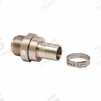 HUSKY Swivel: Swivel, 3/4 in BSPM Inlet, 3/4 in Hose Barb Discharge, Aluminum/Stainless Steel Body (MPN 010936). Key specifications — Product Type: Swivel; Discharge Gender: Male; Inlet Gender: Male; Body Material: Aluminum/Stainless Steel; Inlet Standard: BSP; Brand: HUSKY; Discharge Standard: Hose Barb; Chemical Compatibility: DEF.
