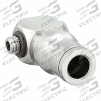 LEGRIS Push-Fit Adapter Fitting: 5 mm Pipe x 4 mm OD Size, Metric x Push-to-Connect, Brass, Silver (MPN 3618 04 19). Key specifications — Brand: LEGRIS; Thread Size A: M5.